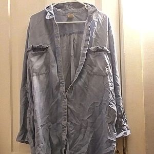 5 for $20 Faux Denim Button Up Shirt